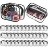 36-Pack Travel Makeup Bags, Clear Waterproof Zippered Toiletry Organizers, Portable Pvc Storage Pouches For Makeup, Skincare, And Travel view 1