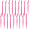 18Pcs Pink Eyebrow Razor Multipurpose Exfoliating Dermaplaning Tool Trimming and Shaving Grooming Face Razor and Eyebrow Shaper for Women view 1