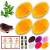 2 Pairs Meridian Brush Massage Body Brush, 2025 New Beauty Salon Professional Custom Meridian Brushs, Full Body Relaxation Comb for Circulation, Portable Handheld Shower Brushs Set (Orange) view 1