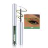 WAJJYM Liquid Eyeliner,Glitter Eyeliners Pen,Ultra-Fine Brush,Waterproof,Easy to color,Long-lasting coloring,No fading,No smudging,Light yellow green view 2