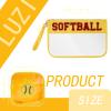 2 Pcs Softball Gifts Makeup Bag with Chenille Letter Patch,with Handles Softball PVC Waterproof Clear Makeup Bag,Portable Toiletry Storage Bag,Players & Fans Birthday, Team or Sports Lover Presents view 2