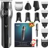 Beard Trimmer for Men - 14 in 1 Professional Mens Grooming Kits, Christmas Gift Two Speed Beard Styler & Men's Hair Clipper for Head Body Face Nose Ear Mustache Trimmer IPX7 Wet Dry 210 Min (Black) view 1
