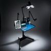 GBK Tattoo Workstation with LED Tattoo Light, Magnetic Tattoo Tray on Wheels,Salon Tray,Phone/Tablet Dual Stands,Tattoo Rolling Trolley for SalonTattoo Studio (Black) view 1