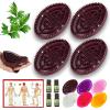 2 Pairs Meridian Brush Massage Body Brush, 2025 New Beauty Salon Professional Custom Meridian Brushs, Full Body Relaxation Comb for Circulation, Portable Handheld Shower Brushs Set (Brown) view 1
