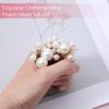 12 PCS Bridal Wedding Hair Pins, Bridal Hair Pearl Crystal Bobby Hairpin Wedding Accessories, Handmade Pearl Hair Accessories for Brides Women Girls (White) view 3