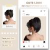 10 Inch Short Ponytail Extension - Soft Straight Pony Tails Hair Extensions, Claw Clip Ponytail Extension, Natural Short Hair Extensions Ponytail, Synthetic Hair Pieces for Women (Color: Black Brown) view 2