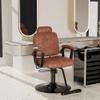 Baasha Premium Brown Reclining Salon Chair with Removable Headrest, All-Purpose Hydraulic Barber Chair, Soft PU Leather, 360 Swivel, 135 Recline, Heavy-Duty Steel Frame, 330 lbs Capacity view 2
