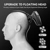 7D Head Shavers for Bald Men - 5 in 1 Bald Head Shavers for Men, Christmas Gift Body Shaver for Mens Nose Hair & Beard Trimmer IPX6 Waterproof LED Display with Travel Case Cordless Head Razor (Black) view 3