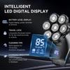 7D Head Shavers for Bald Men - 5 in 1 Bald Head Shavers for Men, Christmas Gift Body Shaver for Mens Nose Hair & Beard Trimmer IPX6 Waterproof LED Display with Travel Case Cordless Head Razor (Black) view 4