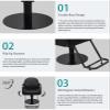 Barber & Salon Chair - Luxury 360 Swivel Hydraulic Styling Chair for Professional Salons & Spas,A view 3