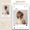 10 Inch Short Ponytail Extension - Clip in Ponytail Hair Extensions, Straight Pony Tails Hair Extensions, Synthetic Claw Clip Ponytail Extension for Women (Color: Light Brown Mixed Blonde) view 2