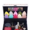 FashionCha Makeup Case Makeup Storage Box Vanity Case Sturdy Suitcase Nail Art Cosmetic Storage Box for Home Apartment Use, Pink B view 4