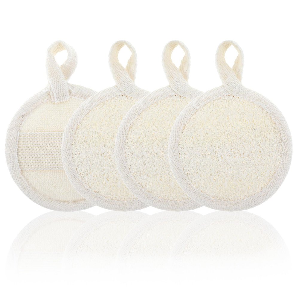 Mabor 4Pcs Face Loofah, Exfoliating Facial Scrub Pads Massage Pores and Clean Blackheads Without Hurting The Skin for Women and Men