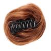 Bun, Mini Cat Ear Claw Clip for Messy Bun, Synthetic Hair Wig Accessory for Women(Brown yellow) view 1