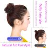Bun, Mini Cat Ear Claw Clip for Messy Bun, Synthetic Hair Wig Accessory for Women(Brown yellow) view 4