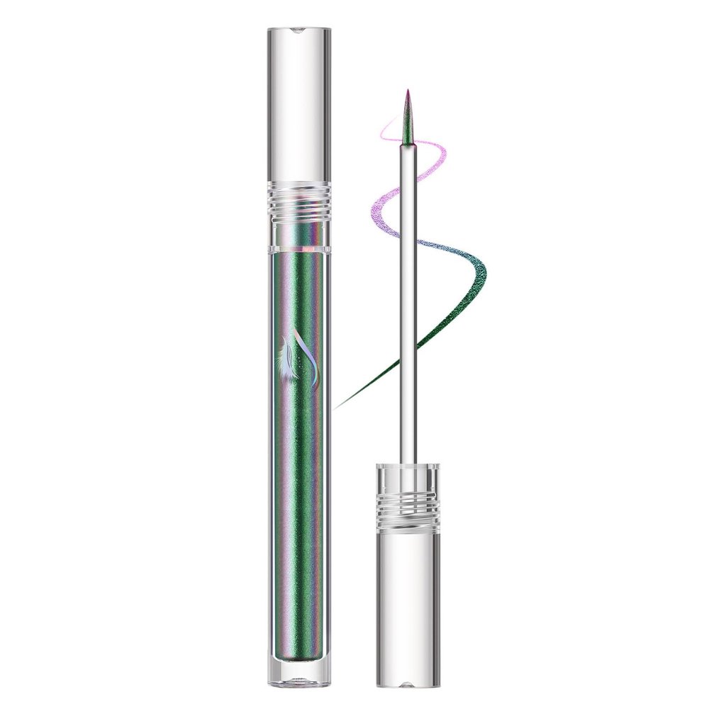 ARCHIDATE Chameleon Liquid Eyeliner, Multichrome Chrome Eyeliner with Ultra-Fine Tip, High Pigment, Multi-Reflective Finish, Long Lasting, Waterproof &Smudgeproof, Quickly Dry Color Shifting Eye Liner