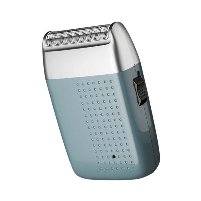 NinthAvenue Basics Cordless Mini Shaver for Facial Hair and Beard Trimming, Blue