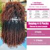 Afro Kinky-Curly Human Hair Bulk for Twist, Dreadlocks Making, Repairing and Extending Locs,100% Afro Kinkys Bulk Human Hair Ombre color, 50g/pack Can be Dyed (#30/1B/#30) (14inch) view 2
