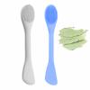 2 in 1 Facial Cleansing Brush&Silicone Face Mask Applicator, 2PCS Face Mask Brush Face Scrubber for Exfoliating, Massaging, Remove Blackheads, Applicator for Mud, Body Lotion, DIY Mask, Blue & Grey view 1