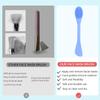 2 in 1 Facial Cleansing Brush&Silicone Face Mask Applicator, 2PCS Face Mask Brush Face Scrubber for Exfoliating, Massaging, Remove Blackheads, Applicator for Mud, Body Lotion, DIY Mask, Blue & Grey view 4