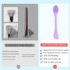 2 in 1 Facial Cleansing Brush&Silicone Face Mask Applicator, 2PCS Face Mask Brush Face Scrubber for Exfoliating, Massaging, Remove Blackheads, Applicator for Mud, Body Lotion, DIY Mask, Pink & Purple view 3