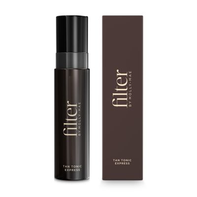 Filter by Molly-Mae Tan Tonic Express  100ml Instant Tanning Water for Face & Body | Golden, Streak-Free Glow | Fast-Drying Self Tanner | Dries in Under 60 Seconds