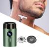 Hzskjyt Cordless Mini Shaver for Facial Hair and Beard Trimming on The Go, Green view 4