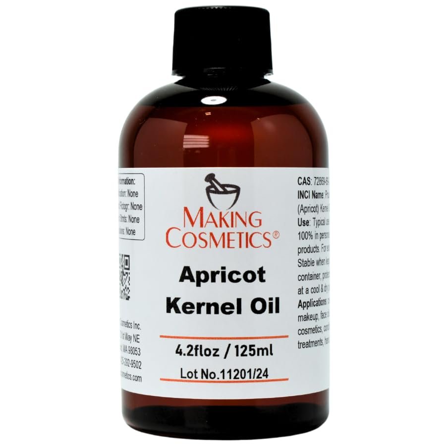 Apricot Kernel Oil - 4.2fl oz / 125ml - Cosmetics Ingredient - Skin & Hair Care