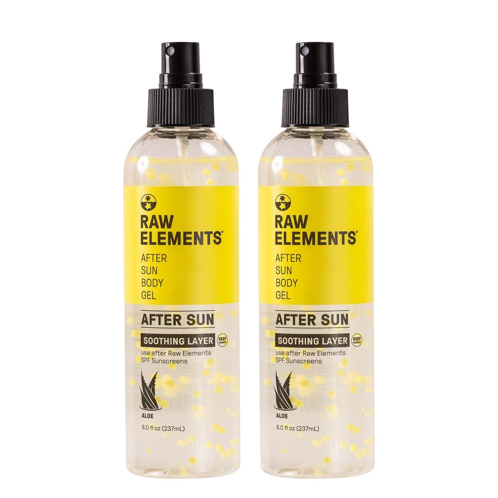 Raw Elements After Sun Body Gel Skin Care with Aloe Balls 2PK
