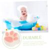 ARTSEWPLY Bear Claw Boys and Girls Bath Sponge Gentle Face Body Cleanser Adorable Boy Girl Shower Sponge view 4
