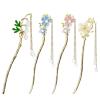 4 PACK Lily of the Valley Chinese Hair Sticks for Women Vintage Retro Pearl Hair Chopsticks Hair Bun Updo Holders Long Hairpins for Women Girls view 1