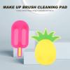ARTSEWPLY 2pcs Silicone Makeup Brush Cleaning Mat Suction Cups Beauty Tool for Efficient Brush Scrubbing Easy to Use and Clean for Makeup Artists and Enthusiasts view 4