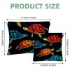 2Pcs Shrapnel Pouch for Purse, Cute Turtle-493 Waterproof Makeup Bag, Portable Pouch for Women Gifts view 2