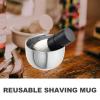 ARTSEWPLY Reusable Aluminum Shaving Mug Shaving Bowl for Men Designed for Easy Creation and Tool Management - Base for Barbershop view 4