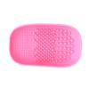DECOMELODY 1PC Makeup Brush Cleaning Pad Handheld Scrubber for Washing for Makeup Lovers Convenient Cleaning Dish Random Color view 1