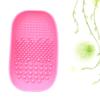 DECOMELODY 1PC Makeup Brush Cleaning Pad Handheld Scrubber for Washing for Makeup Lovers Convenient Cleaning Dish Random Color view 2