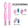 MEILINDS 3 in 1 Cat Eye Nail Magnet for Nails Pink Double-Head Magnet Wand, Detachable Strong Magnetic Magic Heart French Cat Eye Effect Nail Tools for Nail Art Decoration Nails Salon view 2
