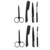 NIYANGLE 2sets Eyebrow Grooming Kit with Scissors Tweezers Trimmer and Brush for Precision Eyebrow Shaping Makeup Tool for Men Women view 1