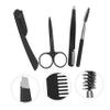 NIYANGLE 2sets Eyebrow Grooming Kit with Scissors Tweezers Trimmer and Brush for Precision Eyebrow Shaping Makeup Tool for Men Women view 3