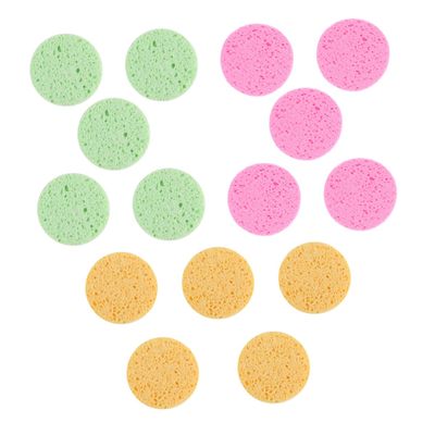 ARTSEWPLY 15pcs Makeup Powder Compressed Facial Sponges for Setting Powder Girl Face Washing Puff Makeup Pad