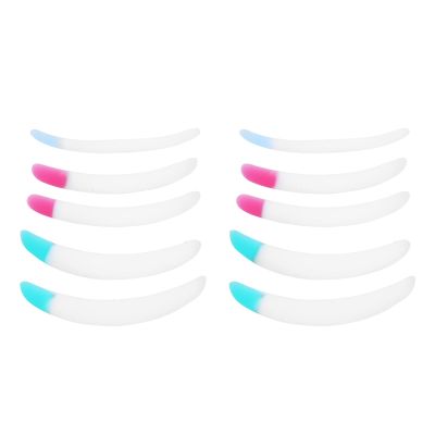 5 Pairs Eyelash Lifting Rods, Silicone Eyelash Perming Pad, Eyelashes Lift Pads Soft Eyelashes Curler Tool (Small, Medium, Large)