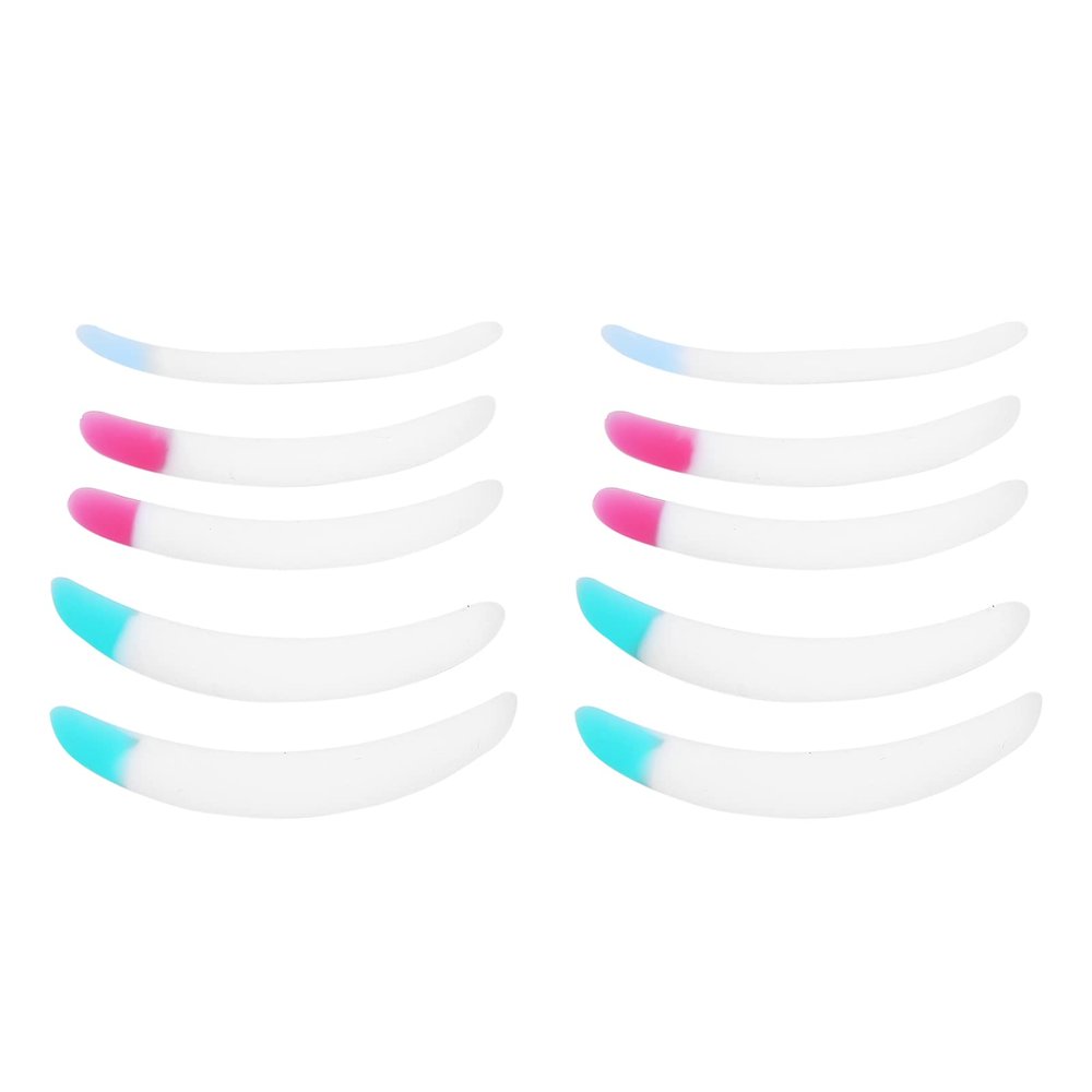 5 Pairs Eyelash Lifting Rods, Silicone Eyelash Perming Pad, Eyelashes Lift Pads Soft Eyelashes Curler Tool (Small, Medium, Large)