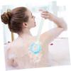 ARTSEWPLY 360degree Rotary Silicone Bath Brush Long Handle for Boy Girl Sky Blue Back Shower Scrubber for Easy Cleaning and Skin Revitalization view 2
