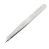 Eyebrow with Comb, Multi Purpose Eyebrow Tweezers, Professional Stainless Steel Slant Tip Tweezer for Eyebrows or Hair (Silver) view 4
