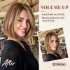 Charites Clip in Hair Extensions Real Human Hair Short Extensions for Women Adding Volume 2 Pcs Invisible Clip on Hairpieces with Thinning 8 Inch Medium Brown & Dark Blonde view 2