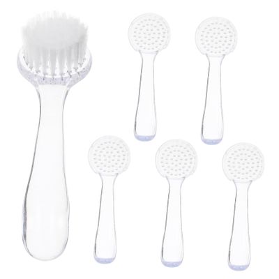 Baluue 6pcs Nail Dust Cleaning Brushes Manicure Brush Tool for Home Salon Use Nail with Comfortable Bristle Reliable Manicure Supplies