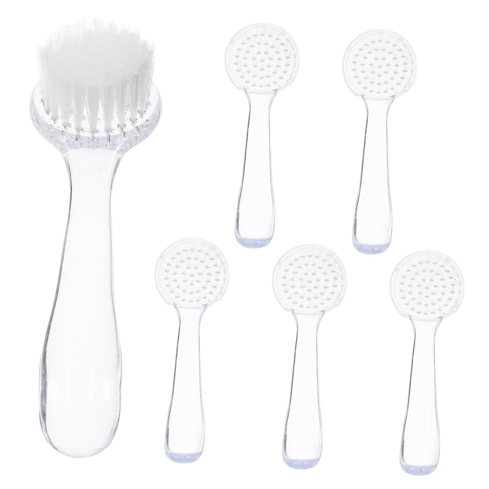 Baluue 6pcs Nail Dust Cleaning Brushes Manicure Brush Tool for Home Salon Use Nail with Comfortable Bristle Reliable Manicure Supplies