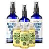 BodyJ4You Piercing Aftercare Spray Bump Removal Oil Set - Natural Saline Mist Keloid Treatment - For Ear Nose Septum Belly Button Cartilage Piercings - Sea Salt Aloe Rosemary Lavender view 1