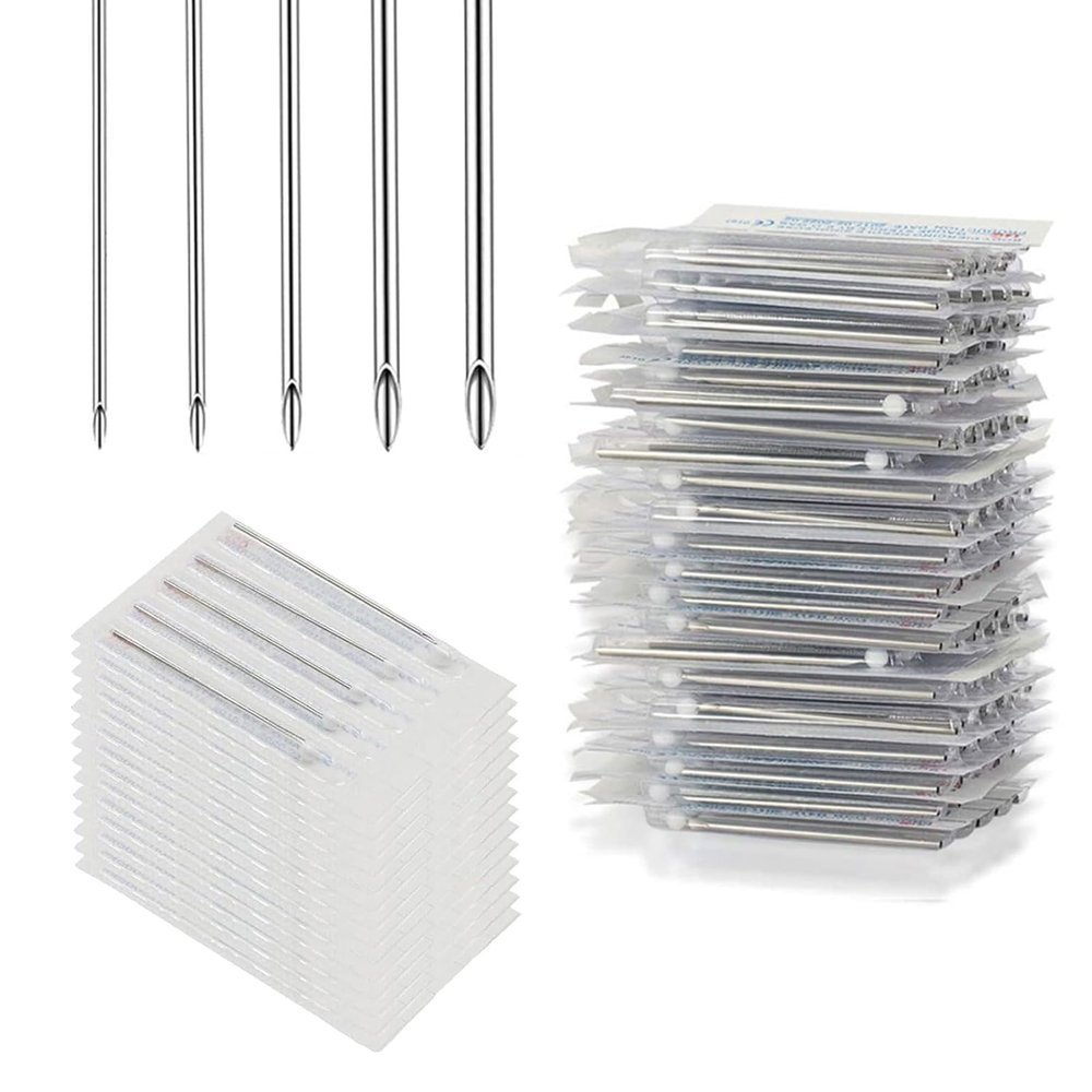 Piercing Needles - TONBAO 50pcs Mixed Sizes Hollow Needle Piercing Kit