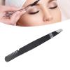 Sonew Eyebrow with Comb, Multi Purpose Eyebrow Tweezers, Professional Stainless Steel Slant Tip Tweezer for Eyebrows or Hair (Black) view 4
